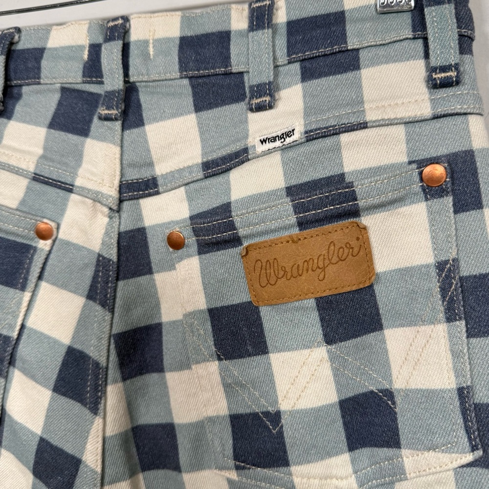 Wrangler Wrock 672 Gingham Cropped Jeans, Size 29, Great Condition! - Picture 9 of 15